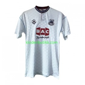 West Ham United 1989-1990 Retro Borte Fotballdrakt Kortermet
